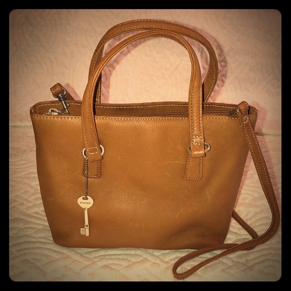 Fossil Bags | Fossil Leather Handbag | Poshmark